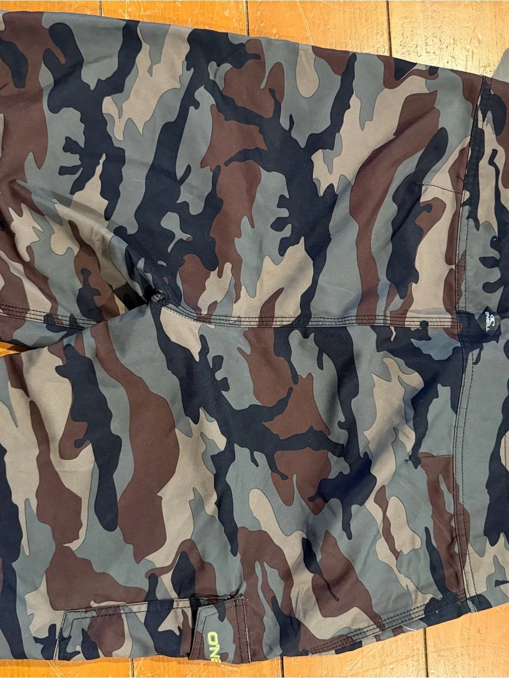 O'Neill Men's Camouflage Field Jacket in Green, Brown & Black